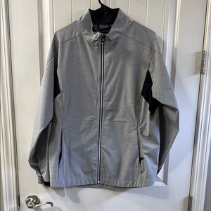 FootJoy Gray and Black Windbreaker Jacket